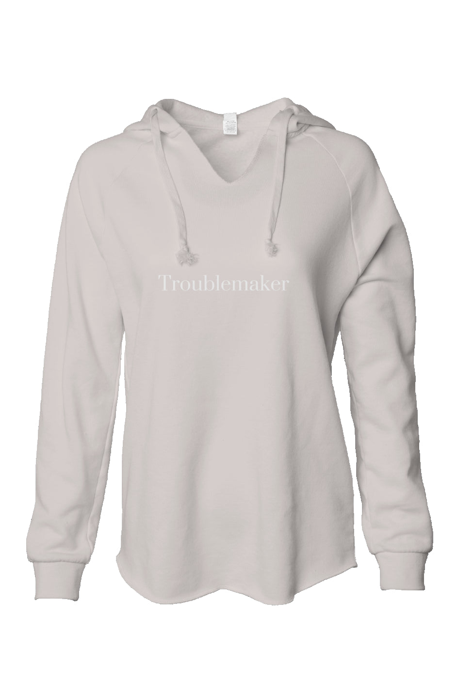 Womens Lightweight Wash Hooded Sweatshirt