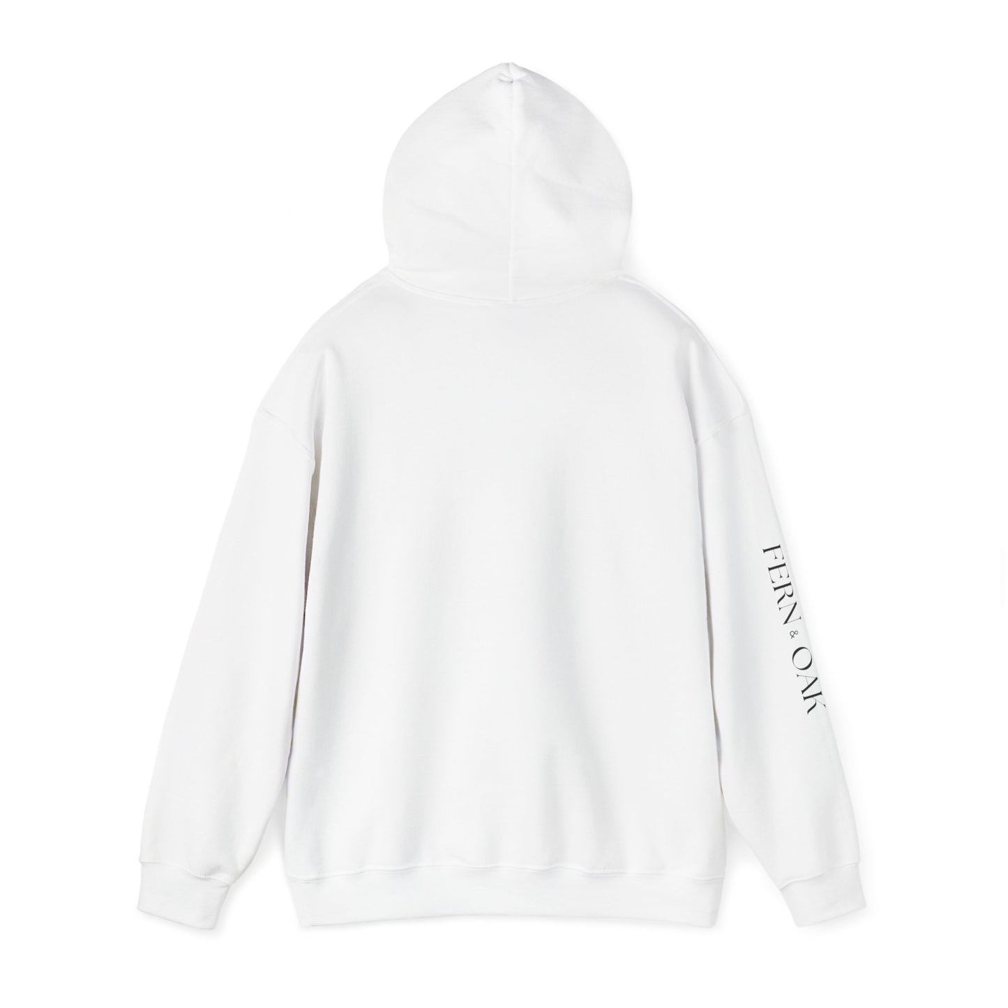 Fern and Oak Classic Unisex Hooded Sweatshirt - White Print