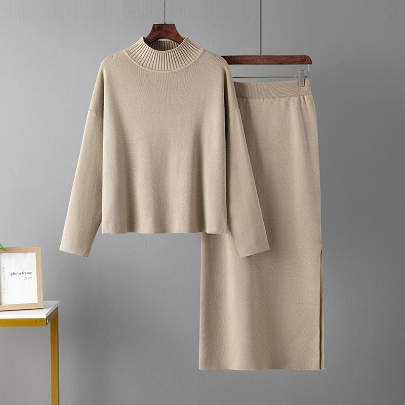 Casual Sweater and Skirt Set - Fern and Oak