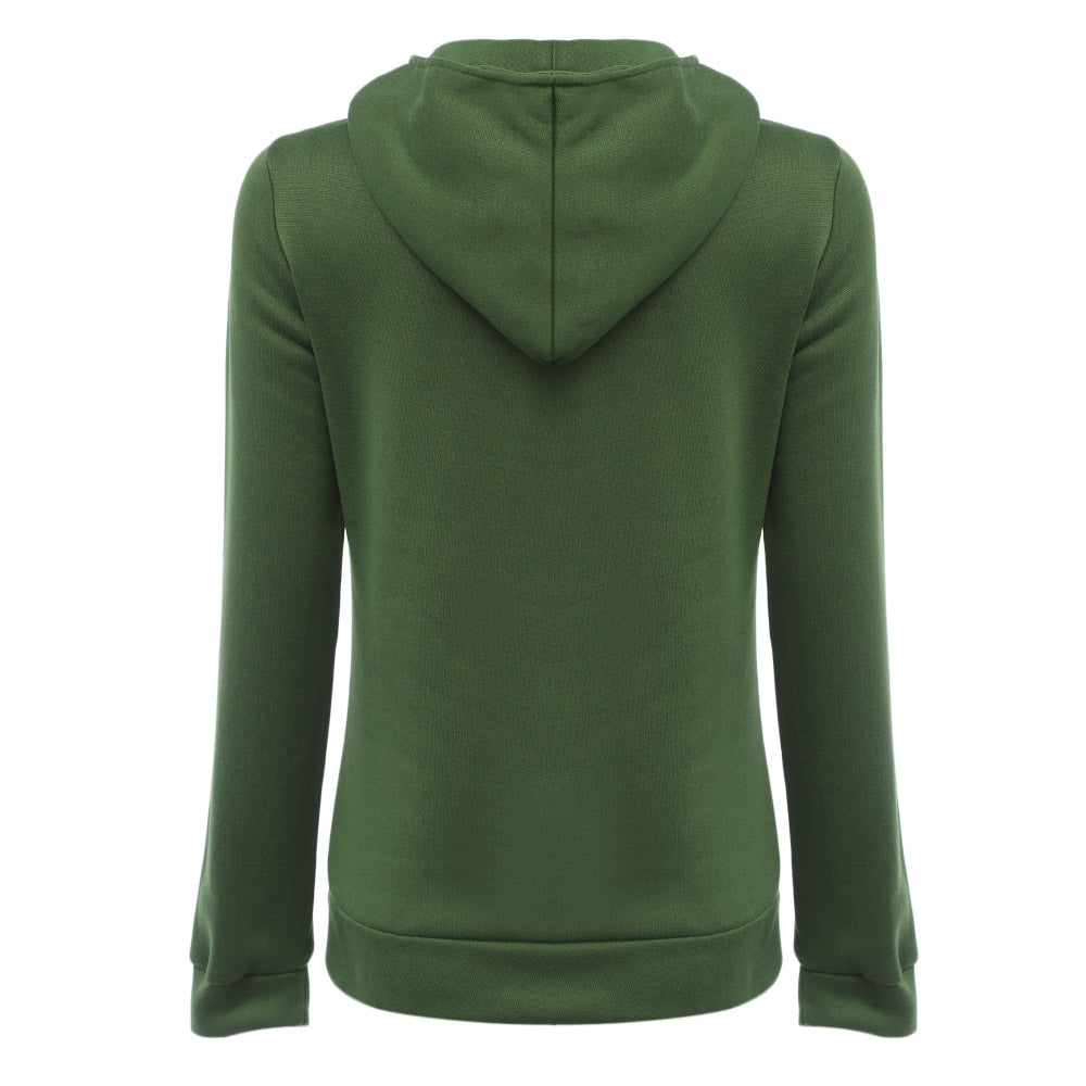 The Turn-down Zipper Hoodie for Women