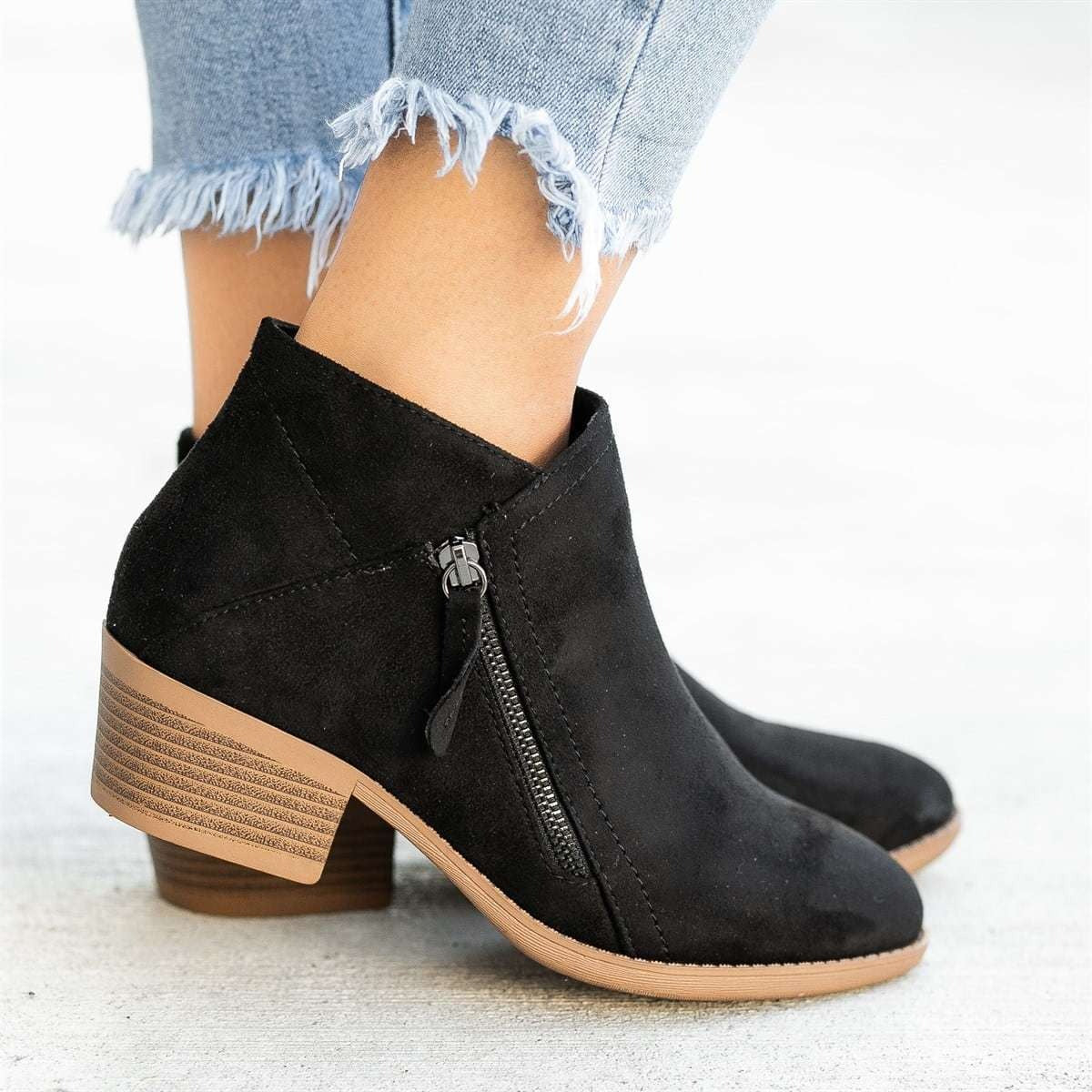 Ankle Suede Boots - Fern and Oak