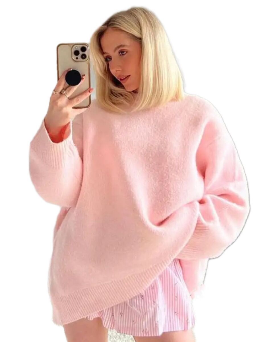 Shop Light Pink Comfort Pullover Sweater - Fern and Oak