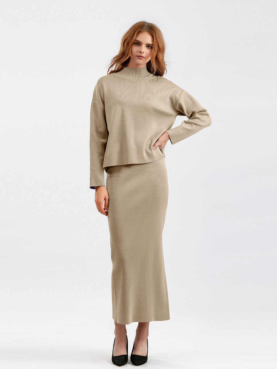 Casual Sweater and Skirt Set - Fern and Oak