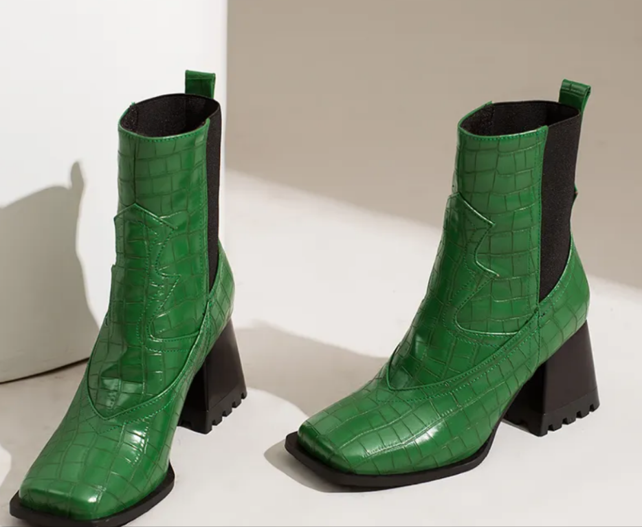 Green Snake Boots