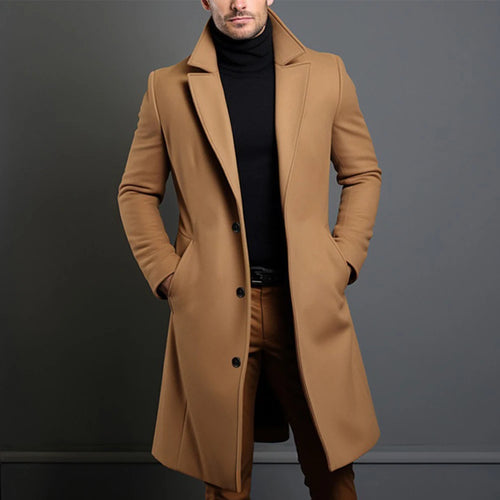 Tailored Woolen Trench Coat - Fern and Oak