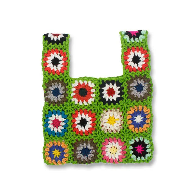 Floral Crocheted Tote Bag - Fern and Oak